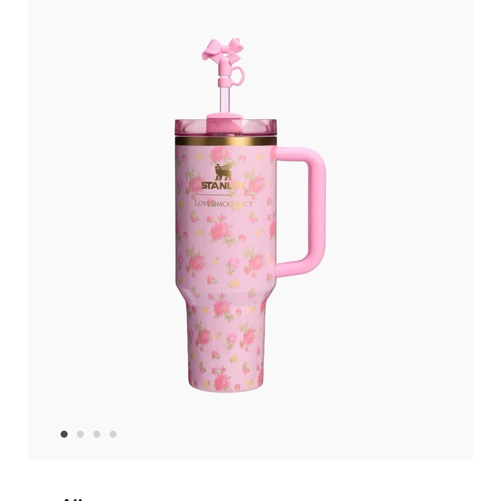 Stanley Pink Floral Mug with Handle